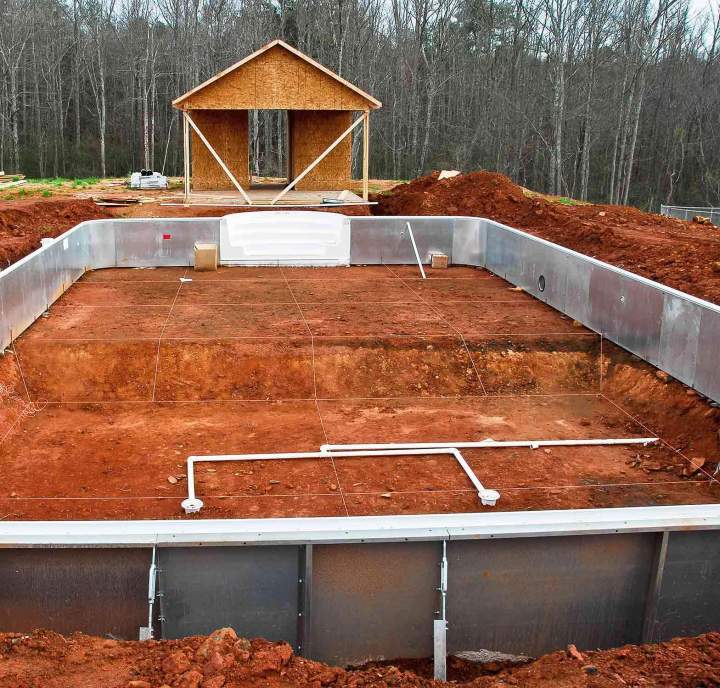 Le creusement de piscine